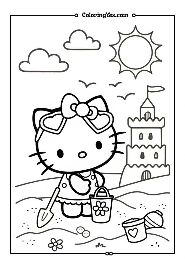 Beach Day Kitty