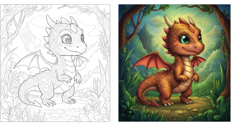 Dragon coloring pages