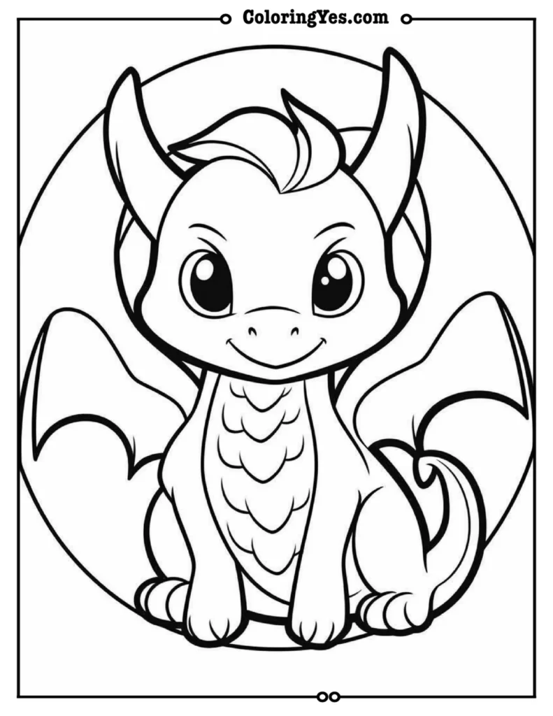 Dragon coloring pages