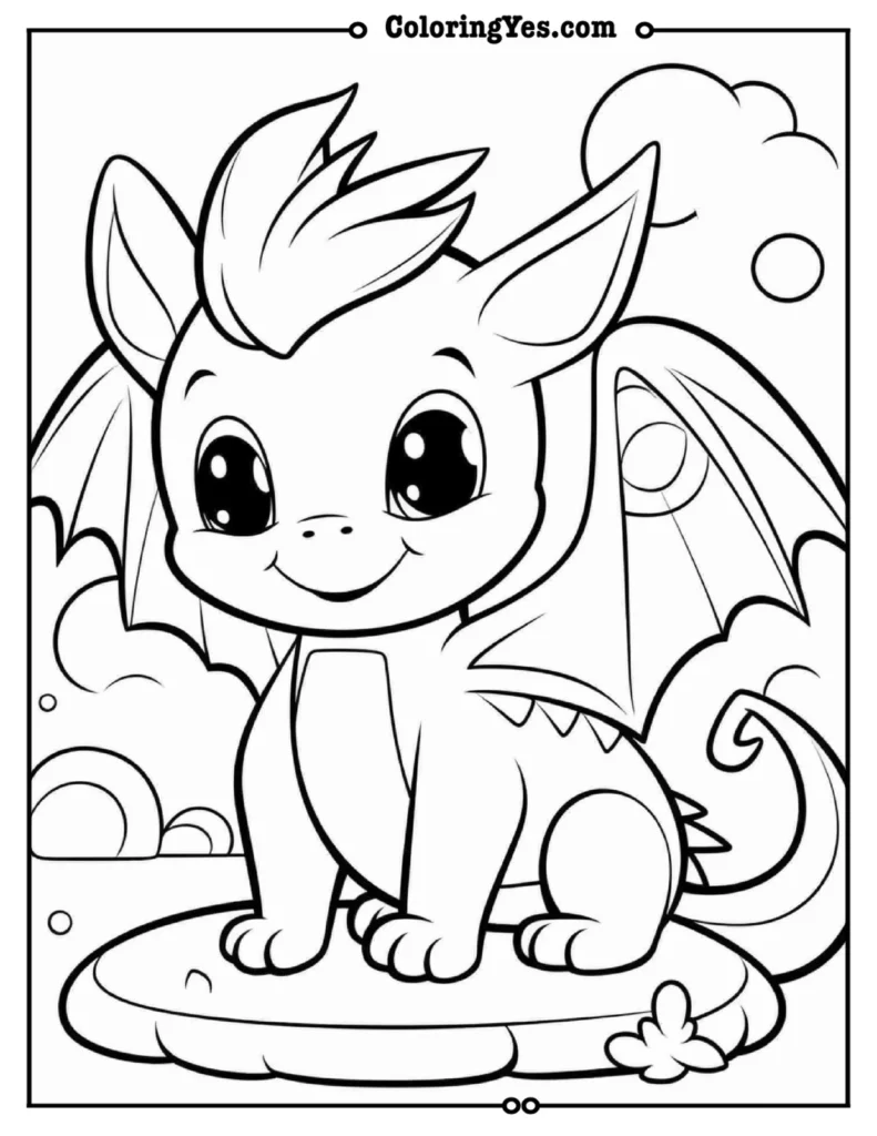 Dragon coloring pages 