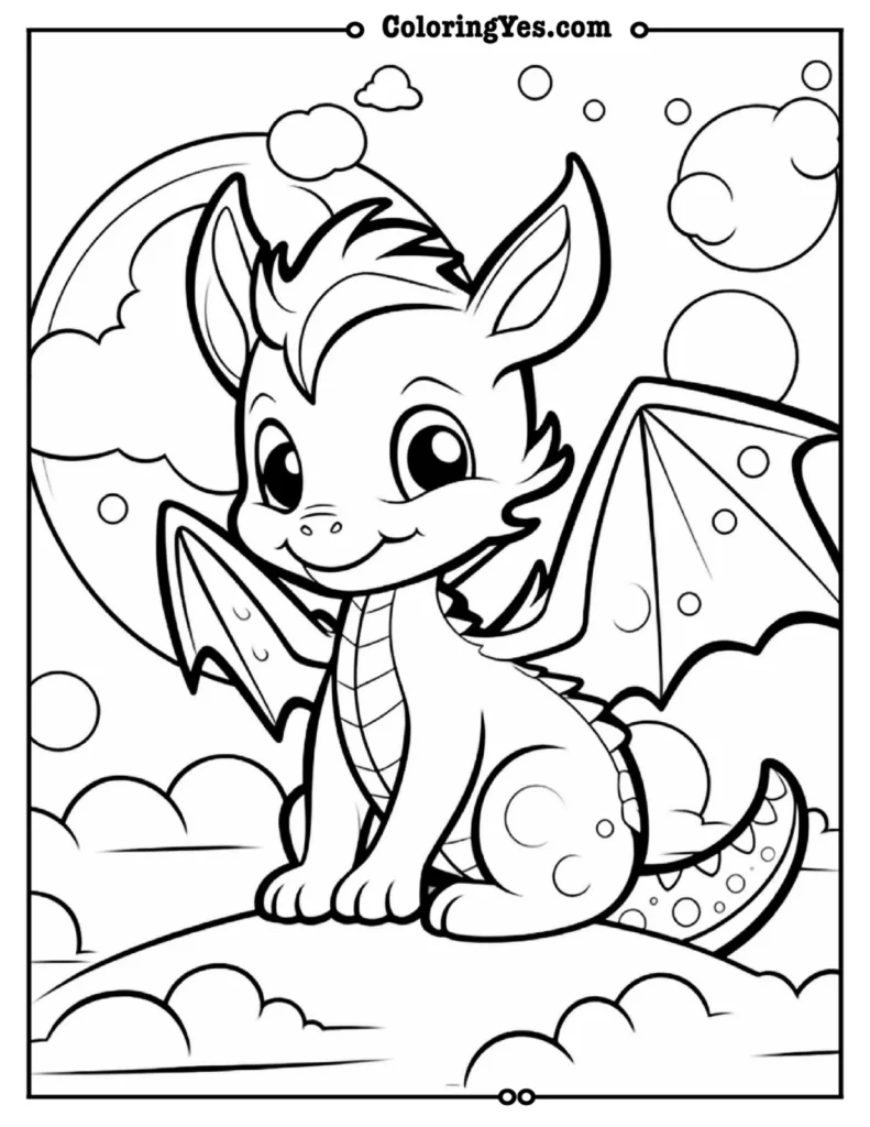 Dragon coloring pages
