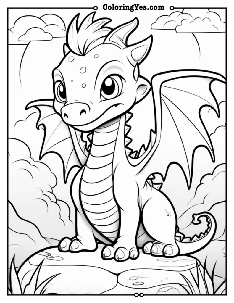 Dragon coloring 