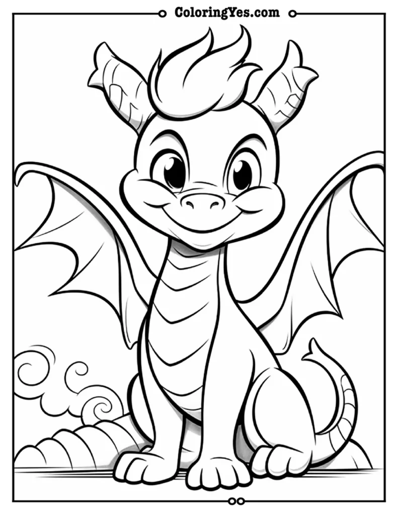 Dragon coloring pages