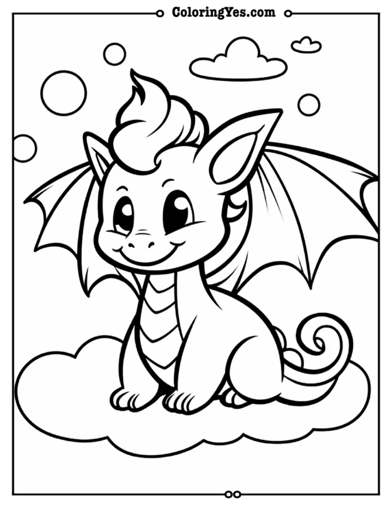 Dragon coloring pages