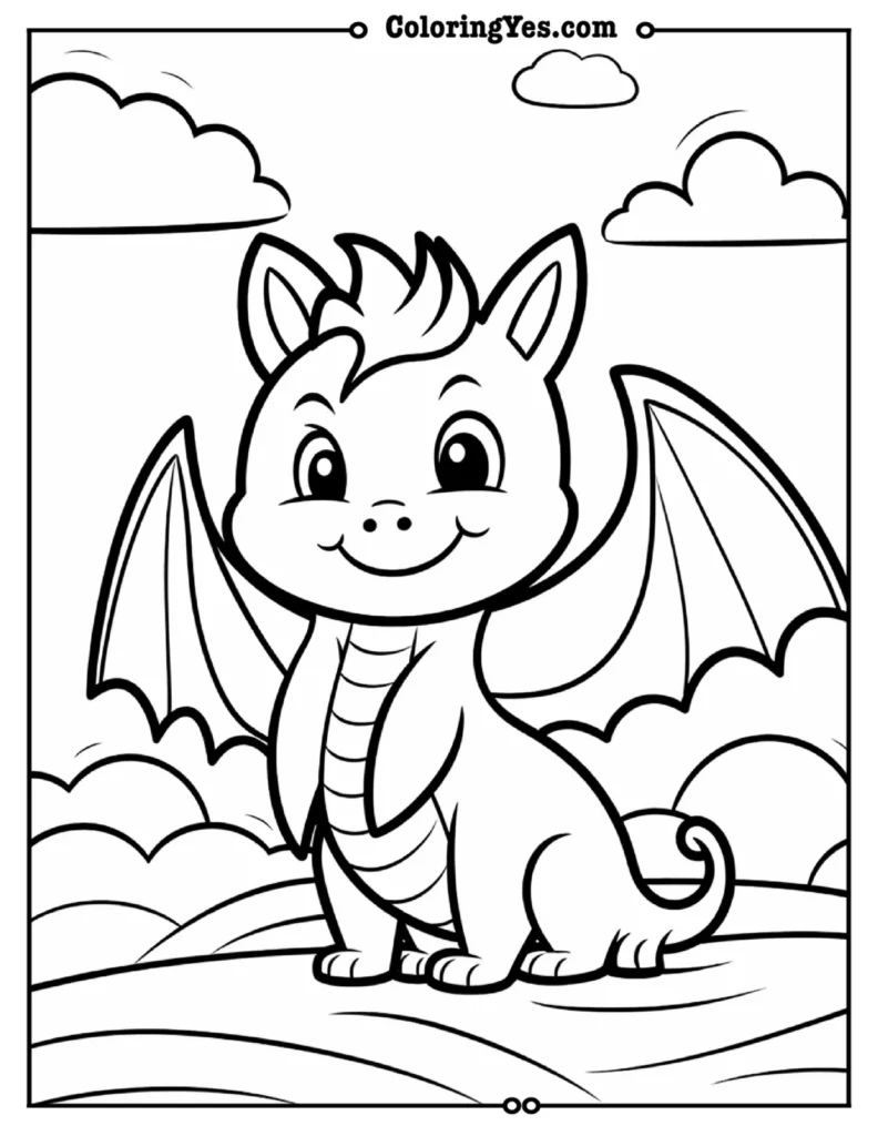 Dragon coloring pages 