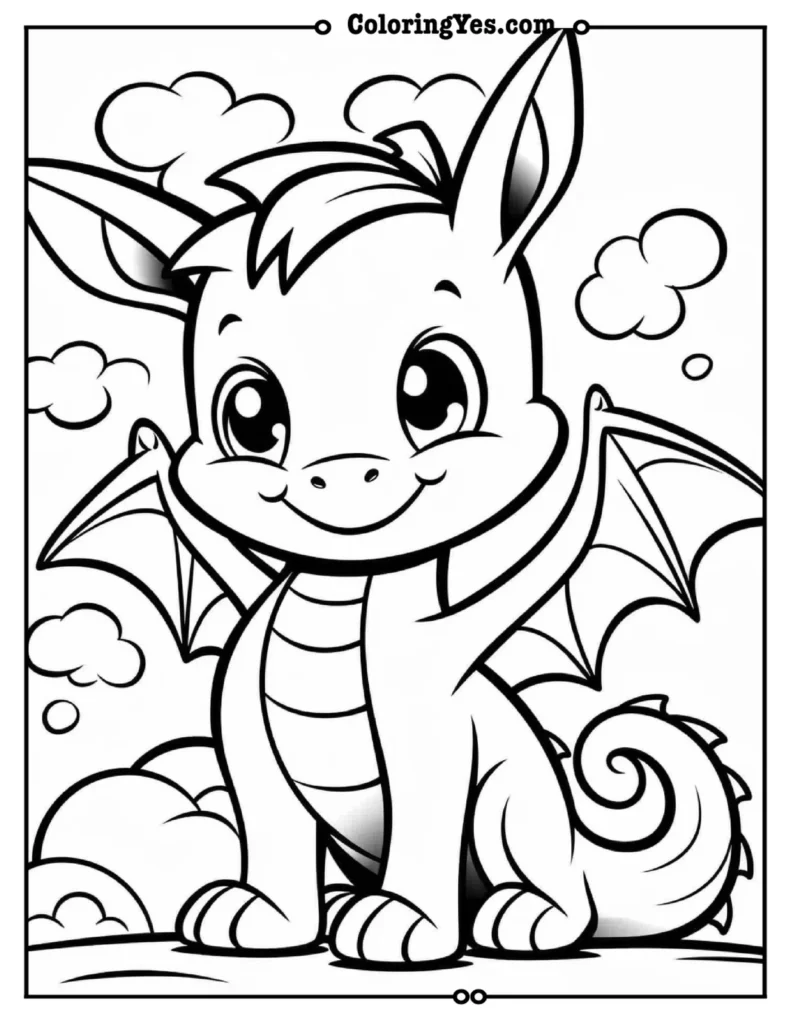 Dragon coloring pages 