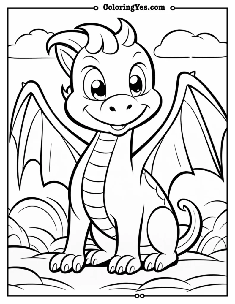 Dragon coloring pages