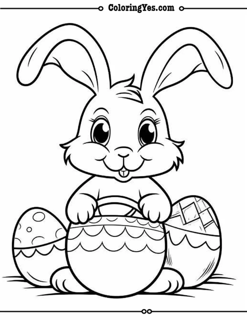 Easter coloring pages eggs