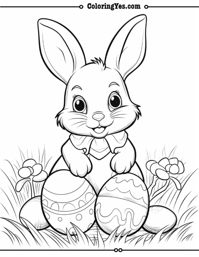 happy Easter coloring pages 