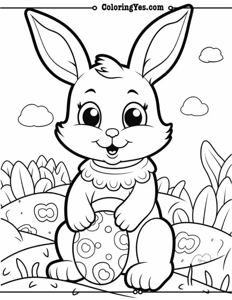cute Bunny coloring pages