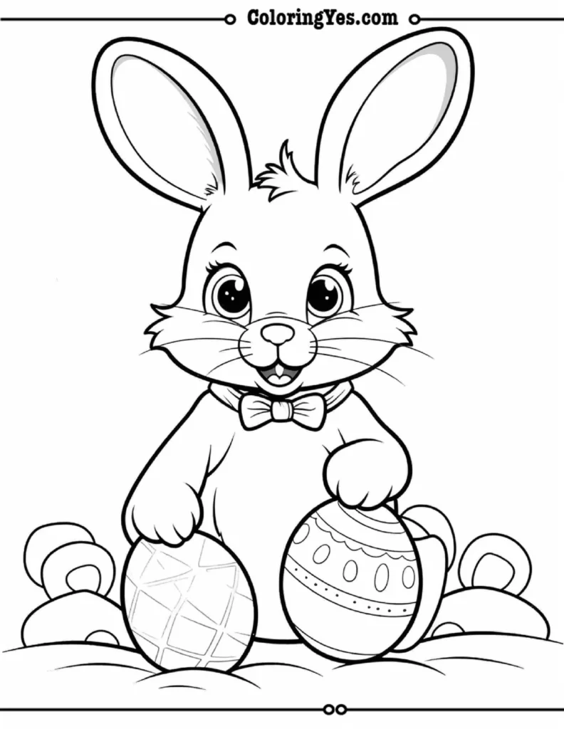 Bunny Boy coloring pages