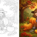 Fall coloring pages