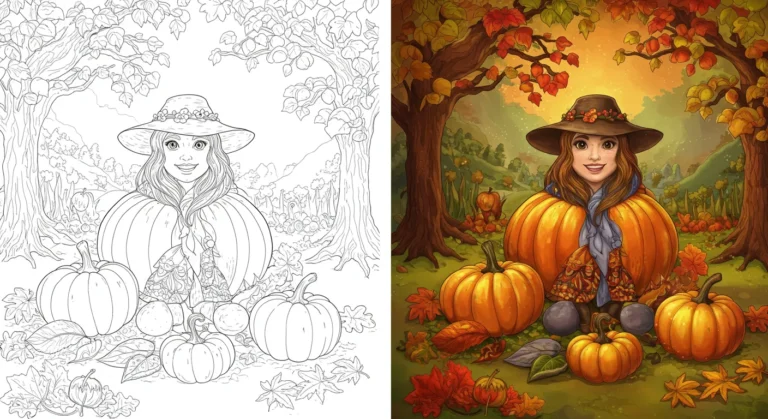 Fall coloring pages