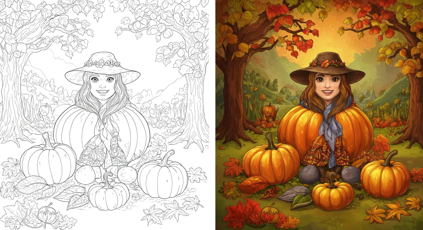 Fall coloring pages - coloringyes