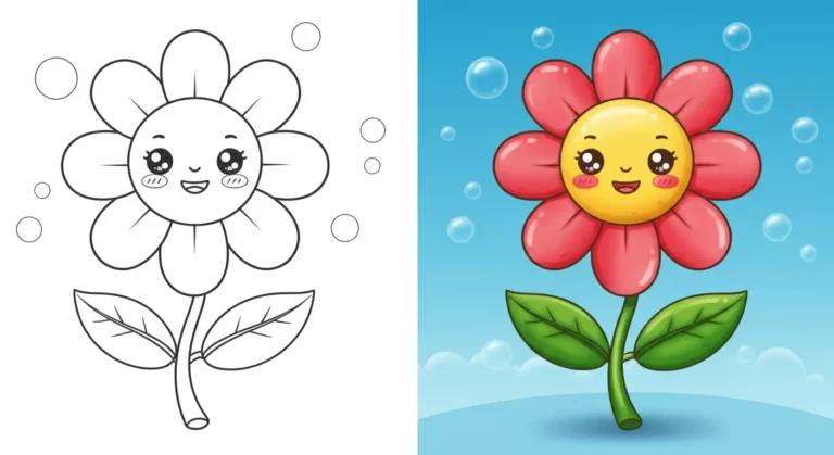 Flower Coloring Pages