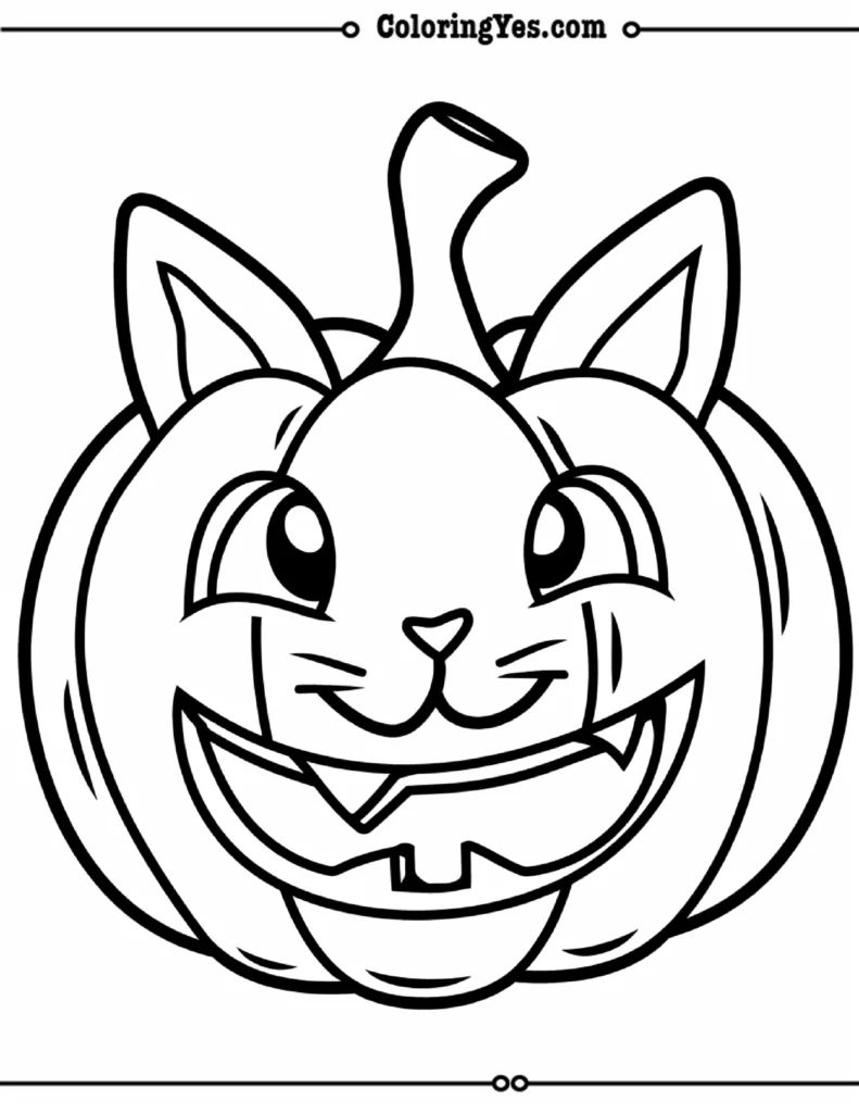 Halloween Pumpkin Coloring Pages 