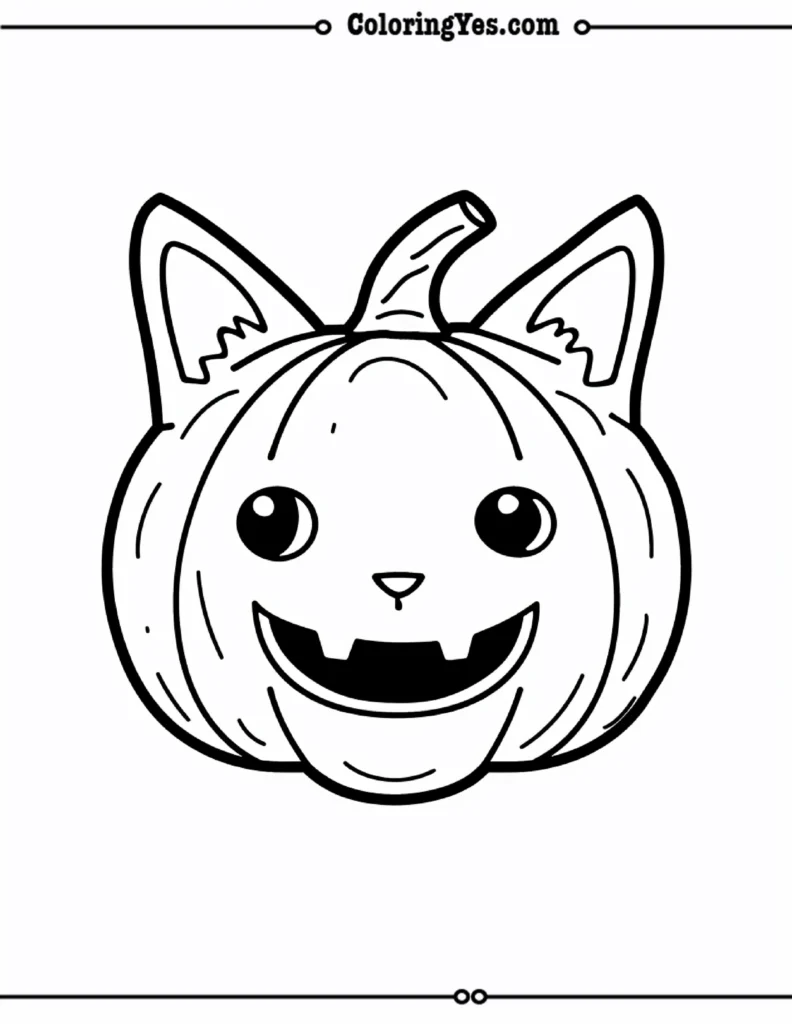 humorous Pumpkin Coloring Pages 