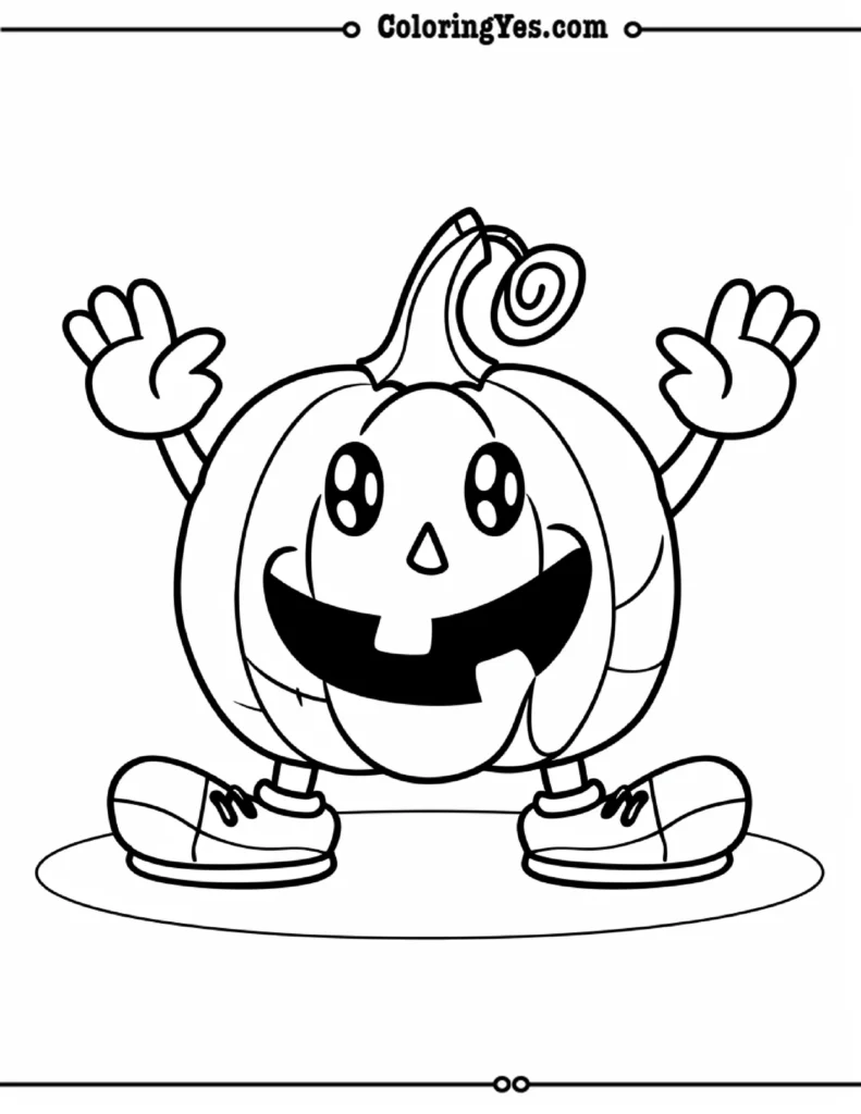 Halloween Pumpkin Coloring Pages for Kids
