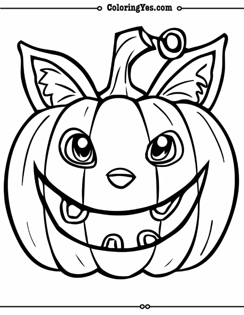 Halloween Pumpkin Coloring Pages for Kids