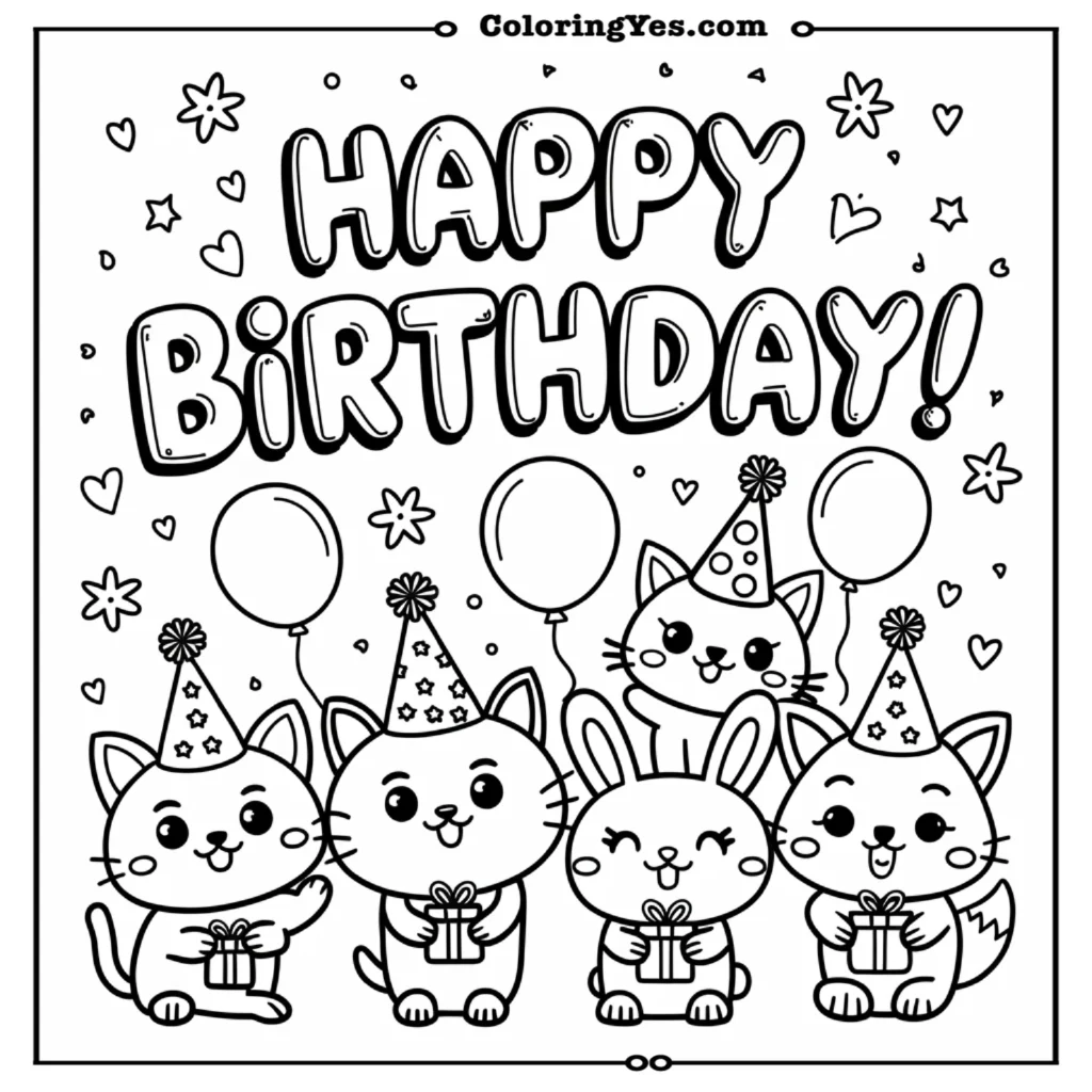 Happy Birthday funny cats