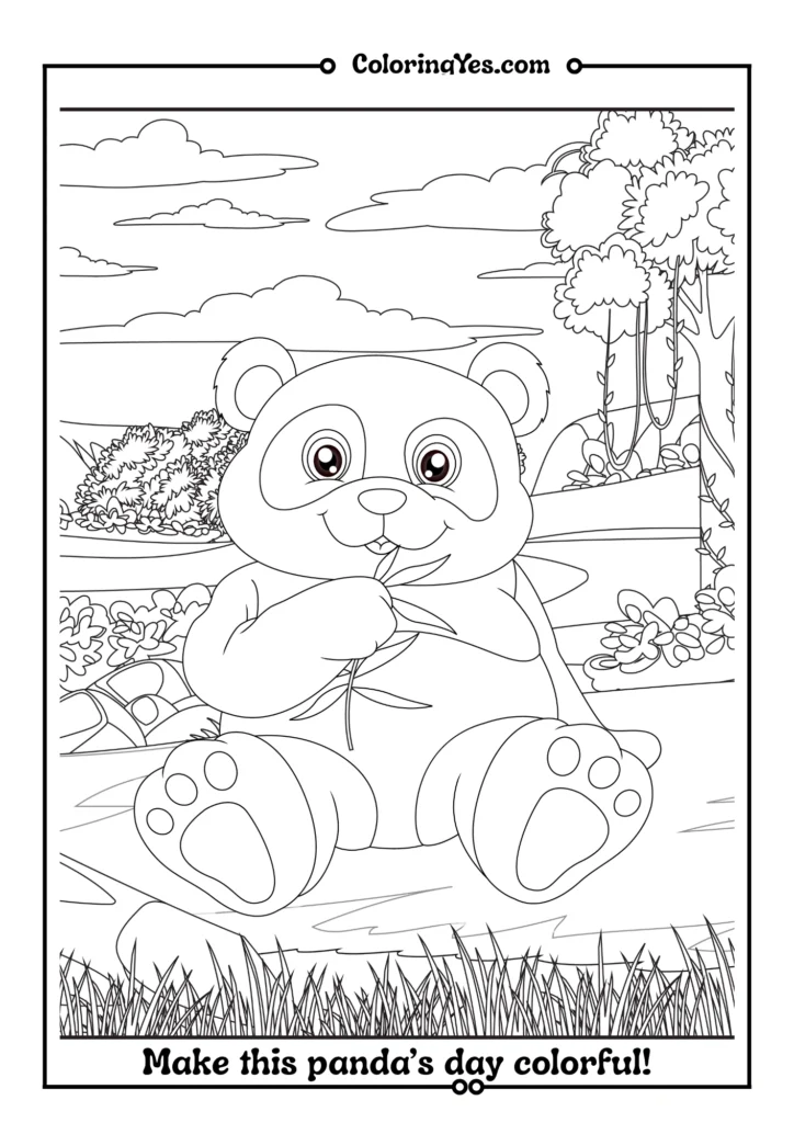 Panda’s Peaceful Day