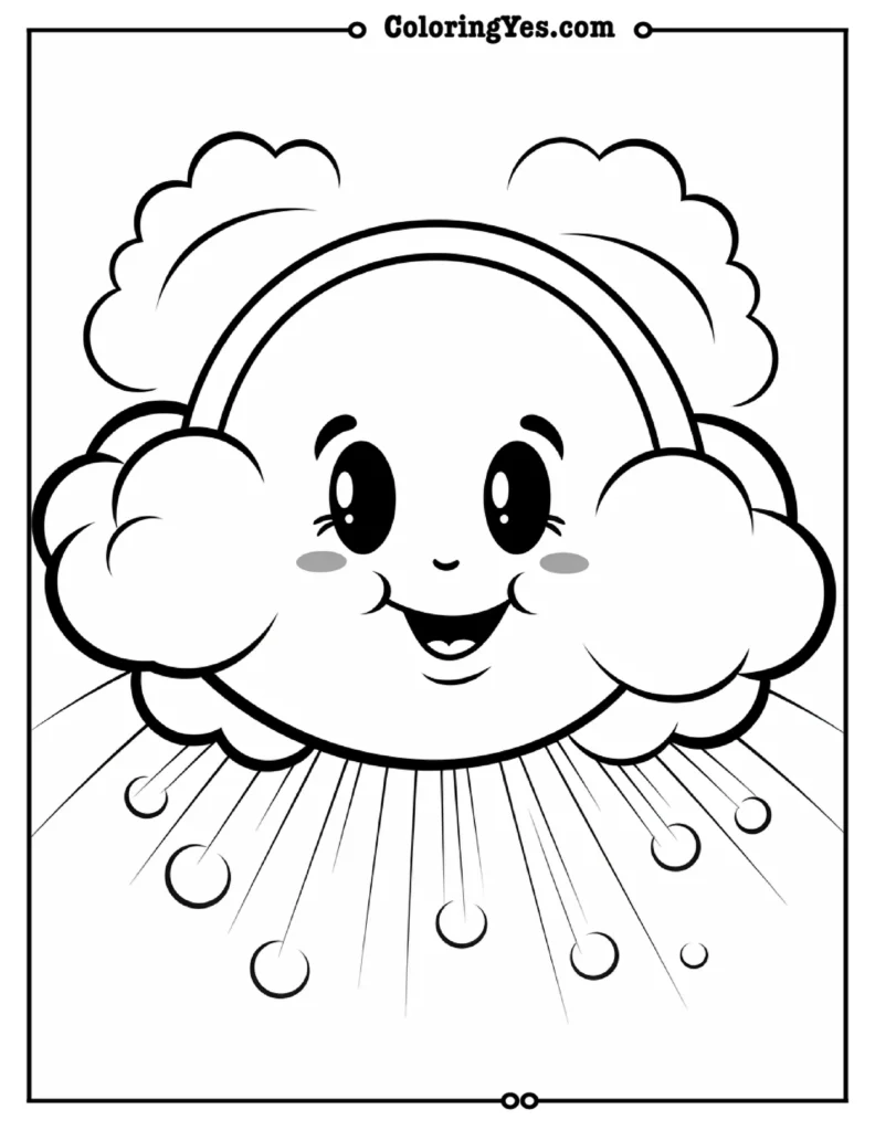 Rainbow coloring pages