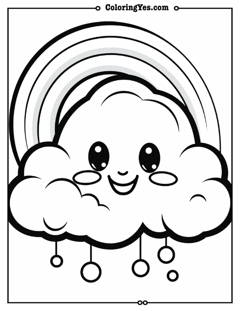 Rainbow coloring pages