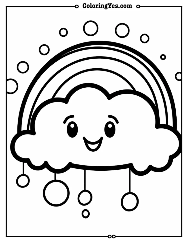 Rainbow coloring pages
