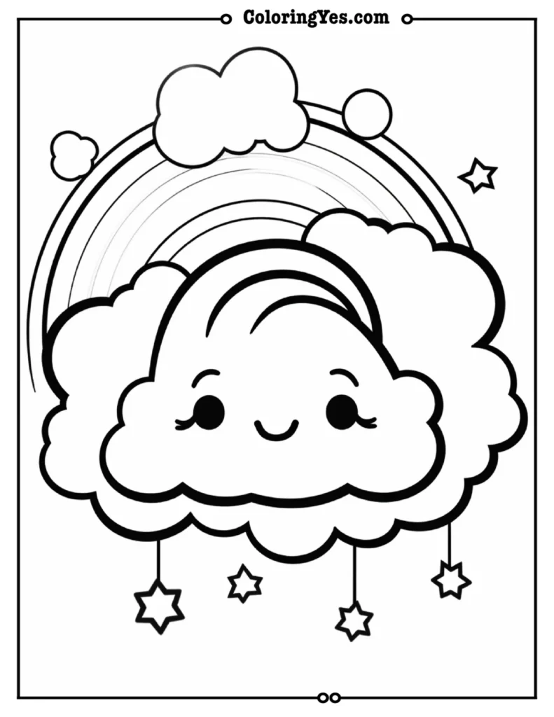 Rainbow coloring pages