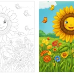 Spring coloring pages