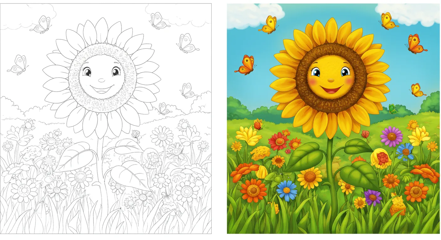 Spring coloring pages
