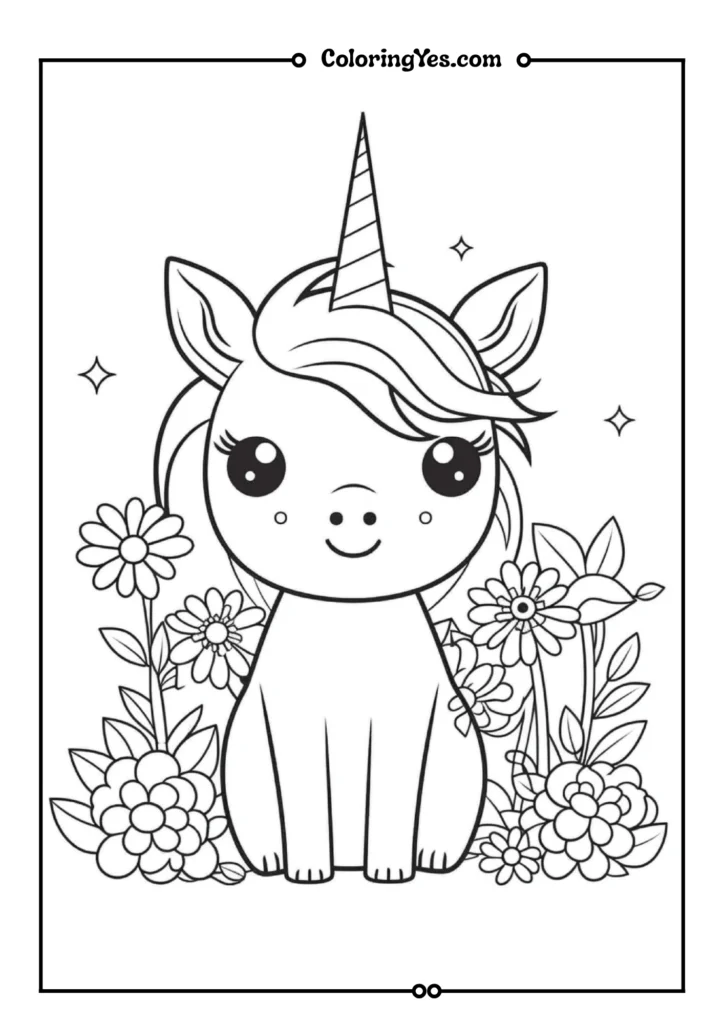 Starry Night with a Unicorn