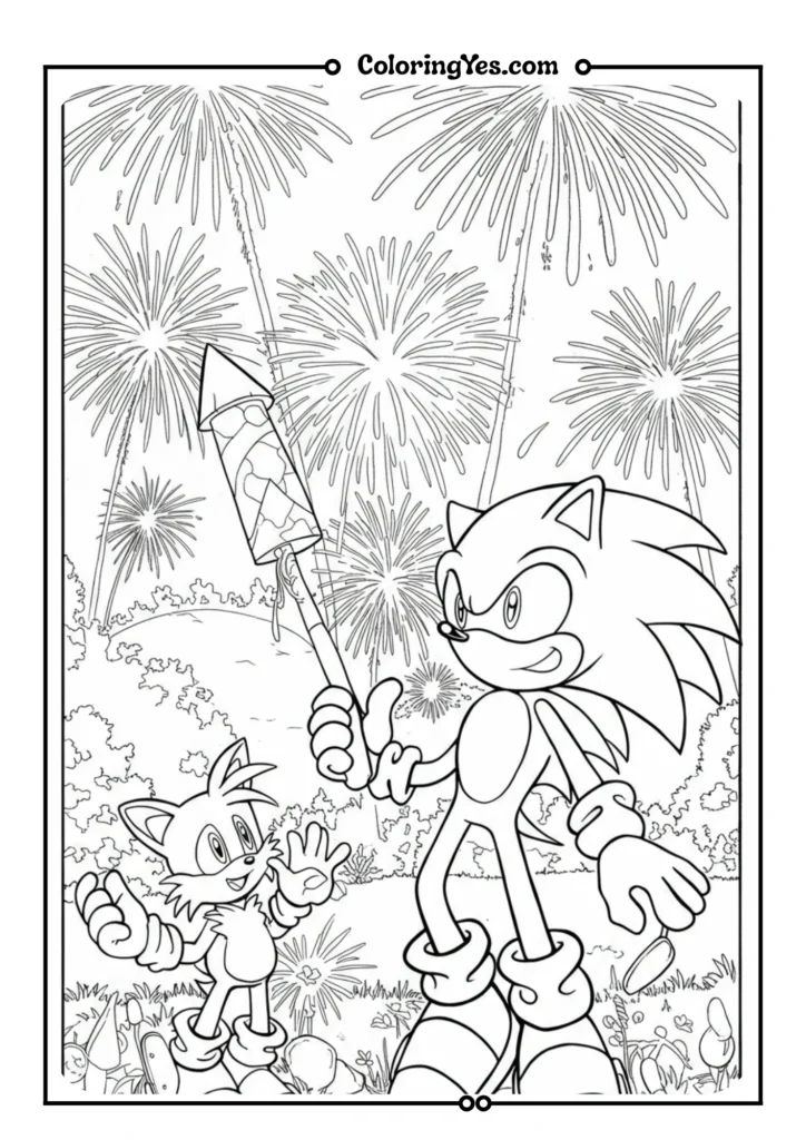 Tails Working on a Flying Machine