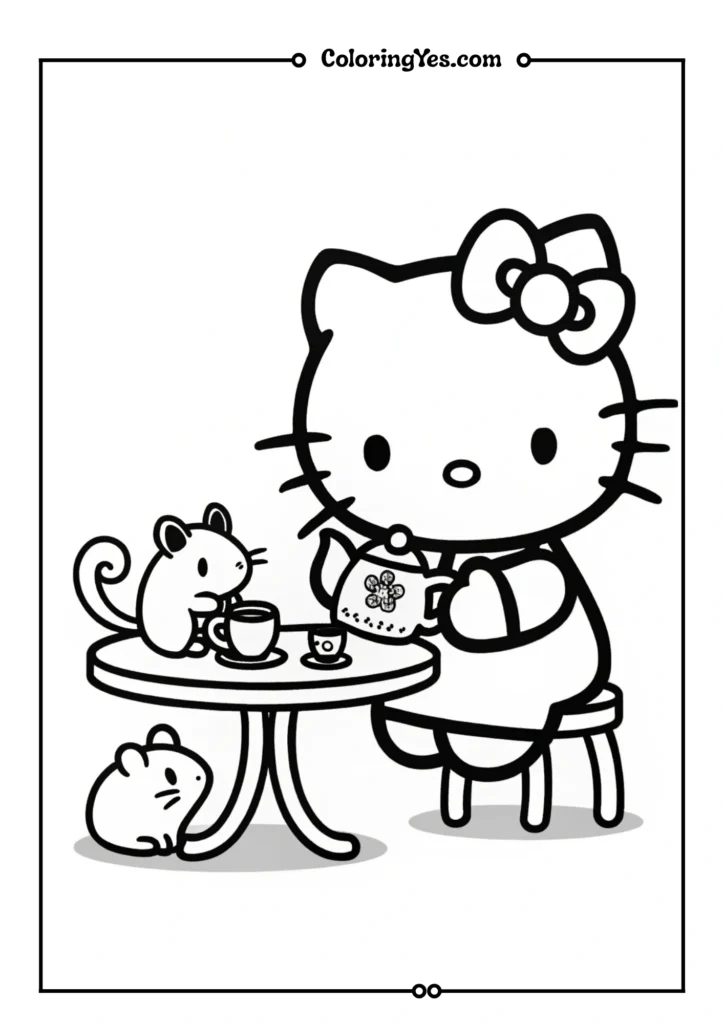 Tea Party Kitty