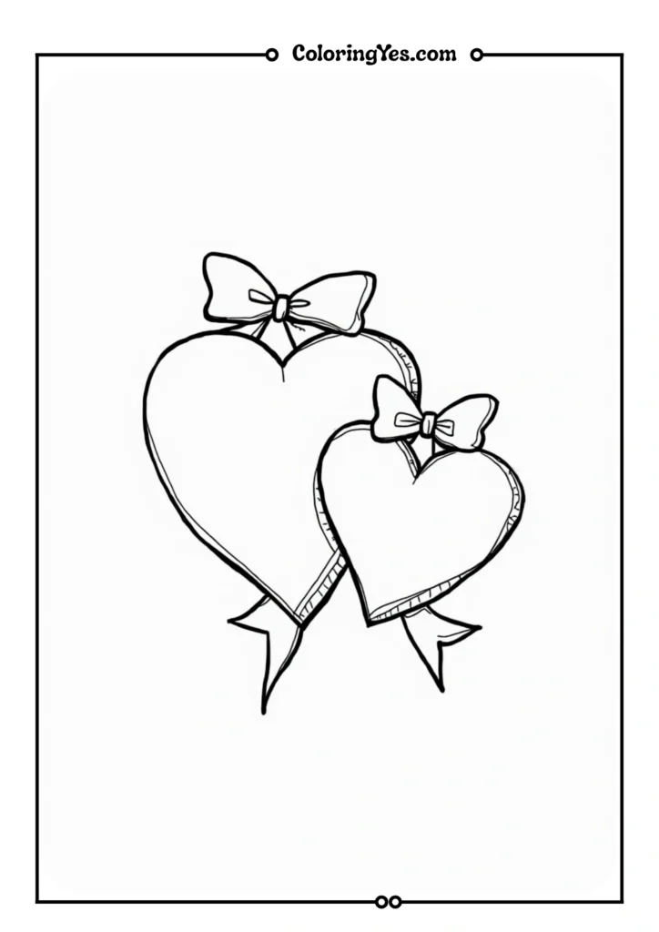 Two interlocked hearts