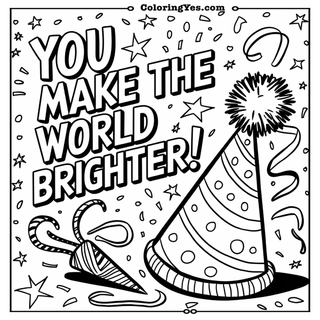 You Make The World Brighter!