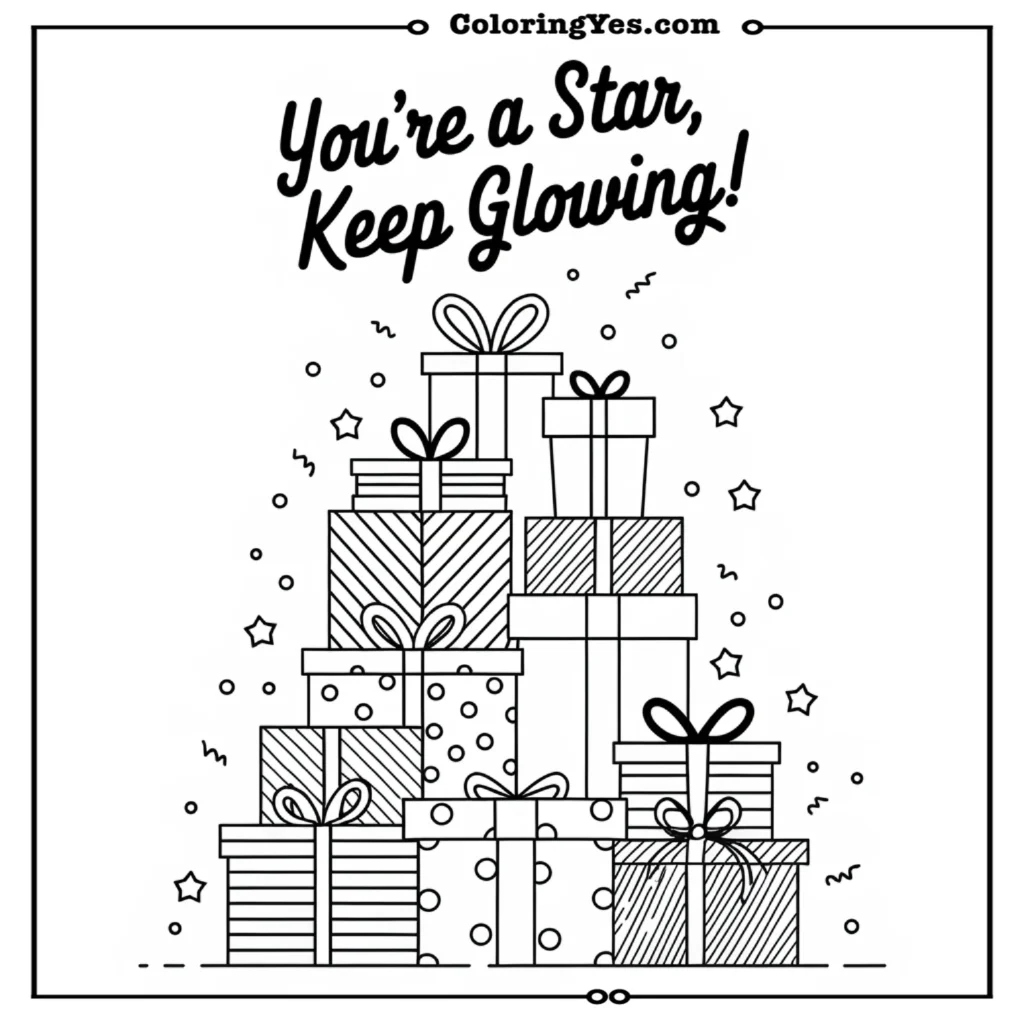 You are a star keep glowing