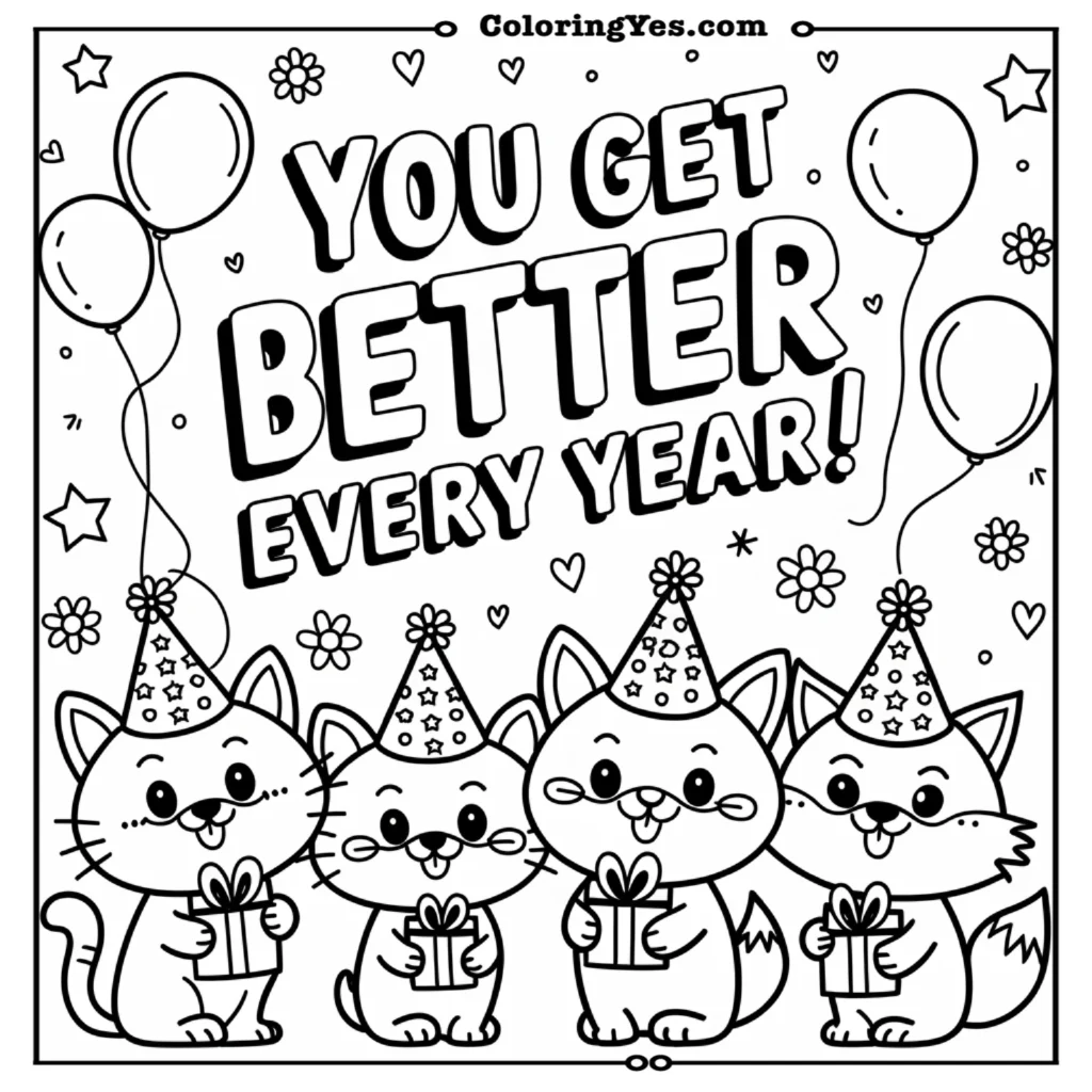 You get better ever year!