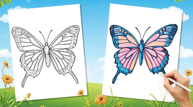 butterfly coloring pages