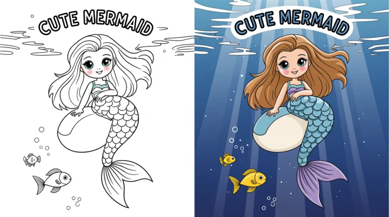 Mermaid Coloring pages