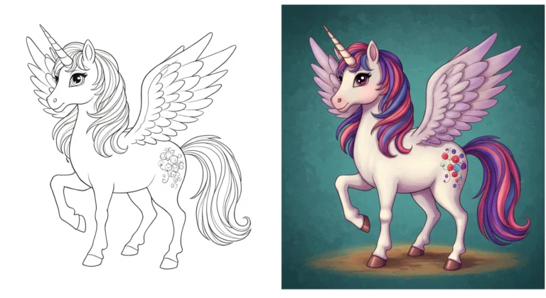 unicorn coloring pages