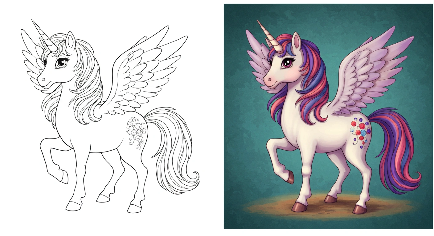 unicorn coloring pages