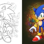 Sonic coloring pages