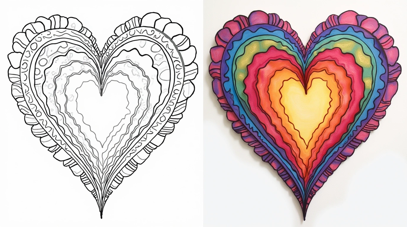 Heart Coloring Pages