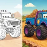 Monster Truck Coloring pages