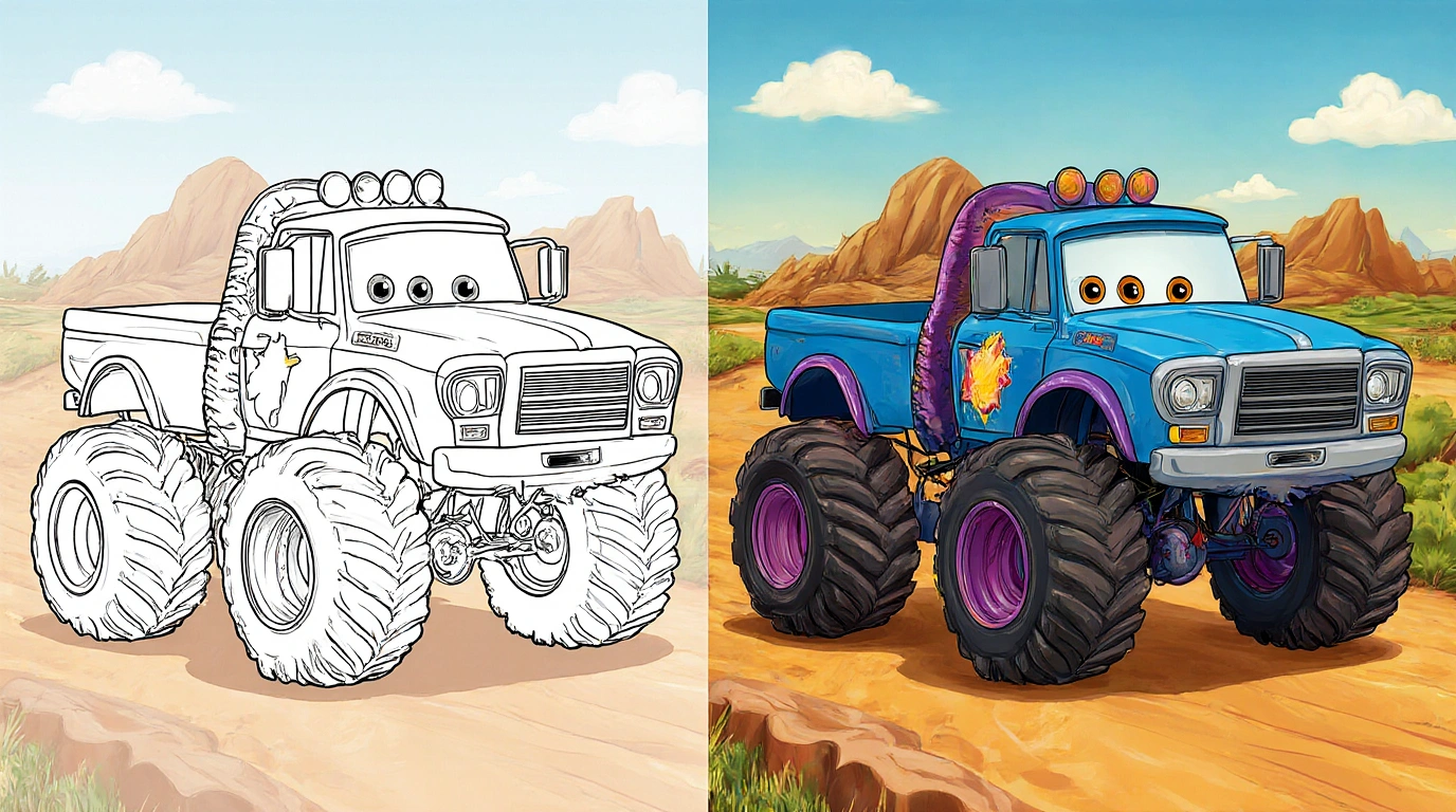 Monster Truck Coloring pages