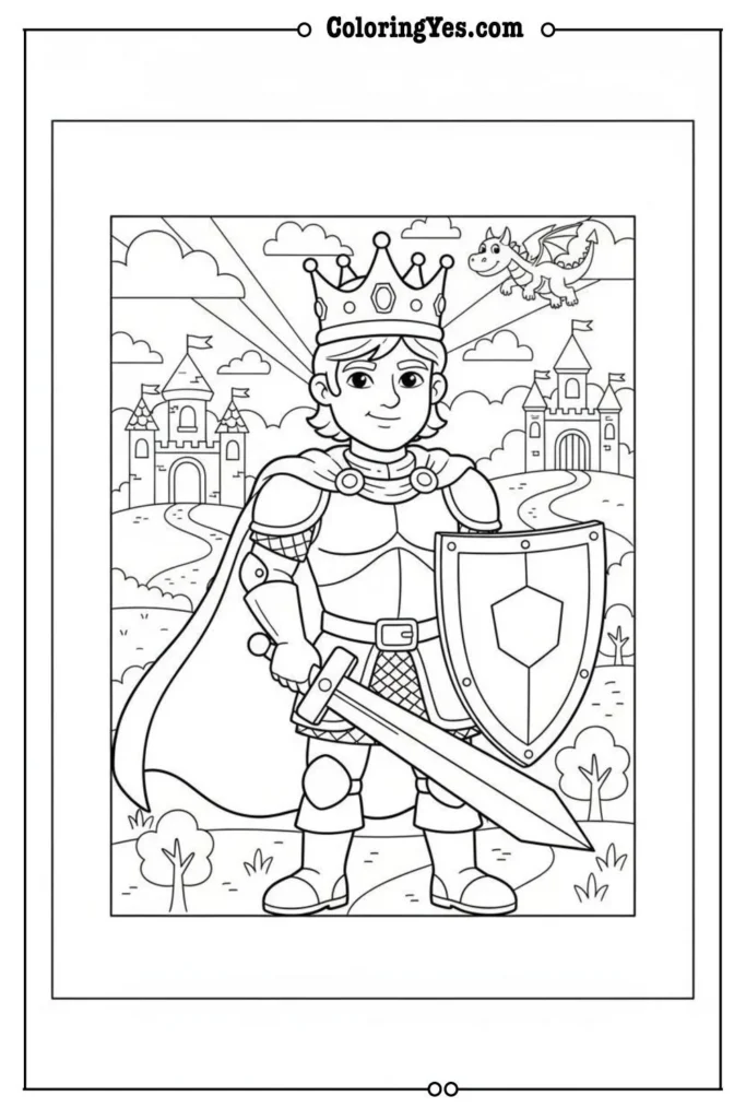 Brave Prince coloring pages-brave prince warrior coloring-Coloringyes.com