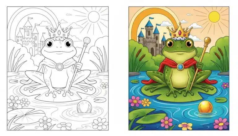Frog Prince-Coloringyes.com