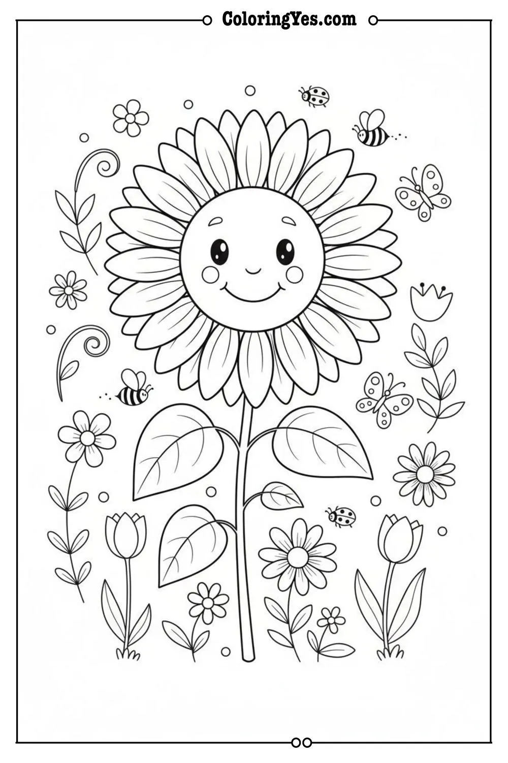 Minimalist botanical linework coloring pages-botanical sketch coloring-Coloringyes.com
