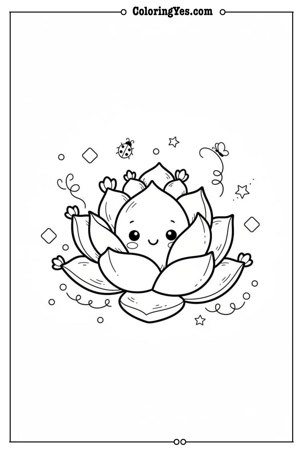 Minimalist botanical linework coloring pages-minimalist succulent coloring-Coloringyes.com